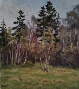 25. Кочетов, Этюд 1, картон/масло, 23х22см, 1970-е годы